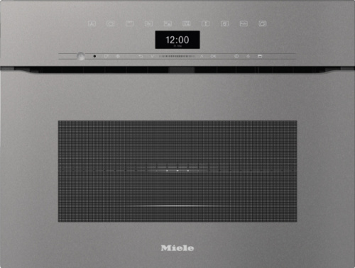 Компактный духовой шкаф с СВЧ Miele H7440BMX GRGR